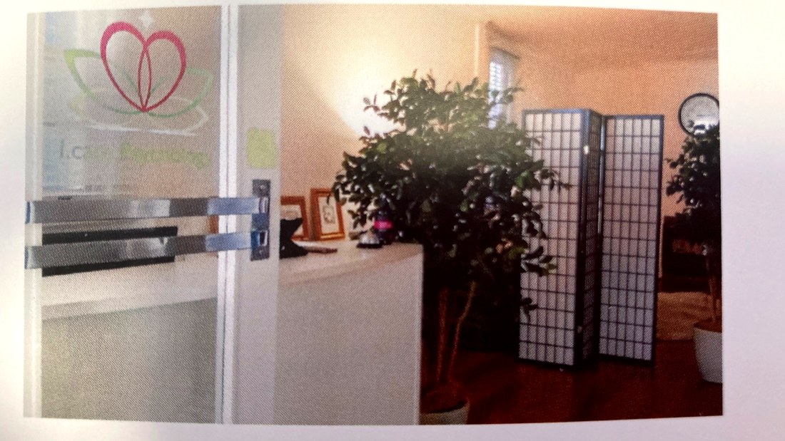 Interior waiting area at i.care Psychology